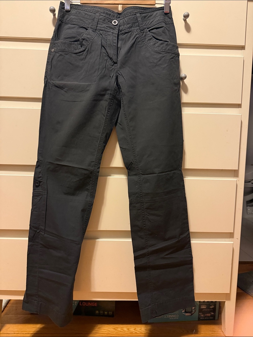 MEC Women’s Straight Leg pants in dark gray